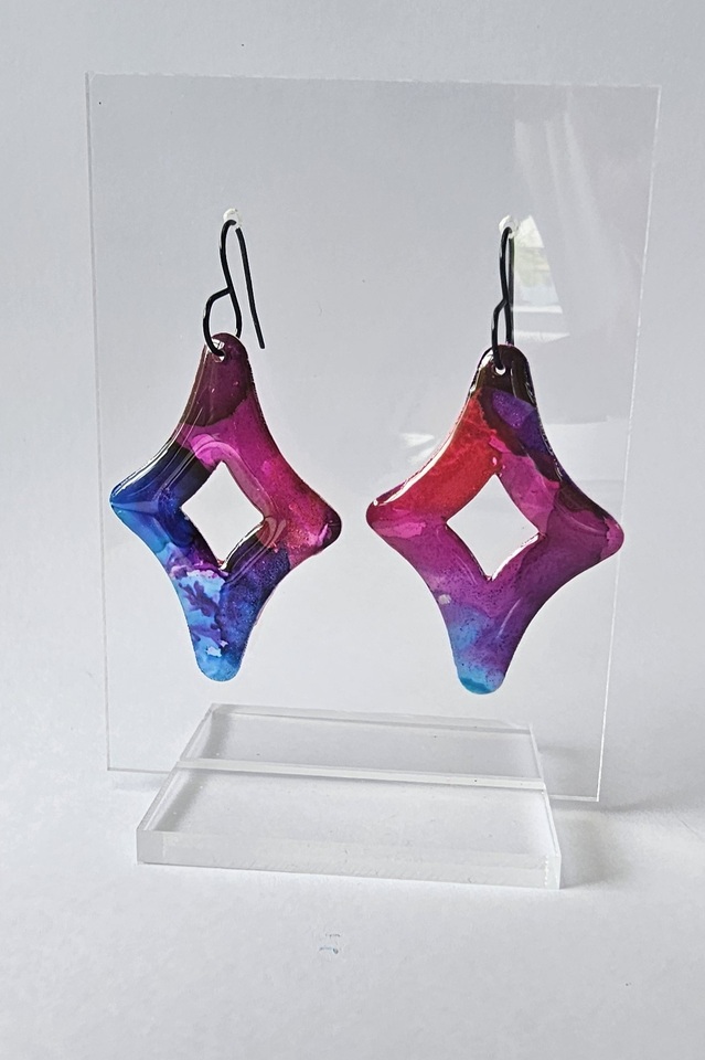 AURORA - Diamond Drop Earrings - MULTI